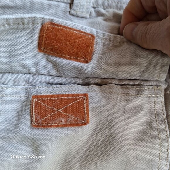 Eddie Bauer Mens Work Heavy Duty Khaki Cargo Pants Size 40X30 Cotton Fabric - Picture 14 of 14